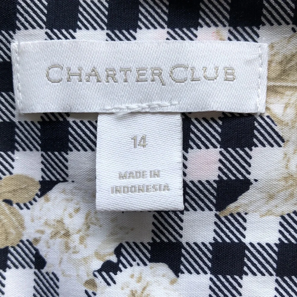 🔥NWT🔥 Charter Club Women’s Sleeveless Button Up Front Blouse - Picture 3 of 7
